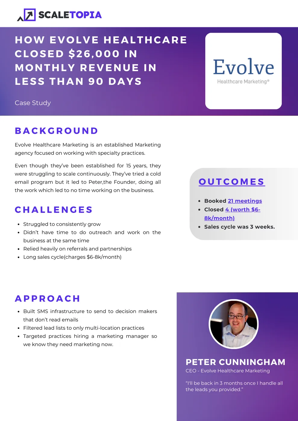 Scaletopia Case Study - Evolve Healthcare Marketing